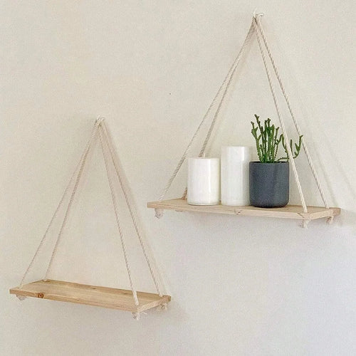 1PCS Wall decoration hanging rope flower pot storage rack wall hanging