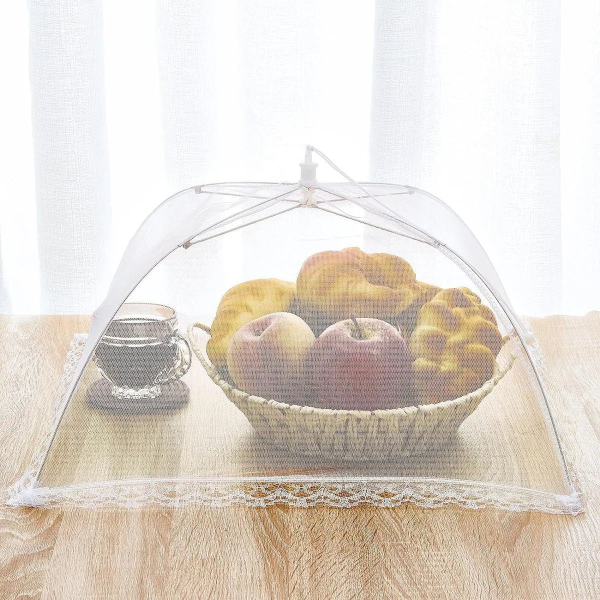 Food Cover Mesh Folding Washable Flies Tables Cover Insect Proof