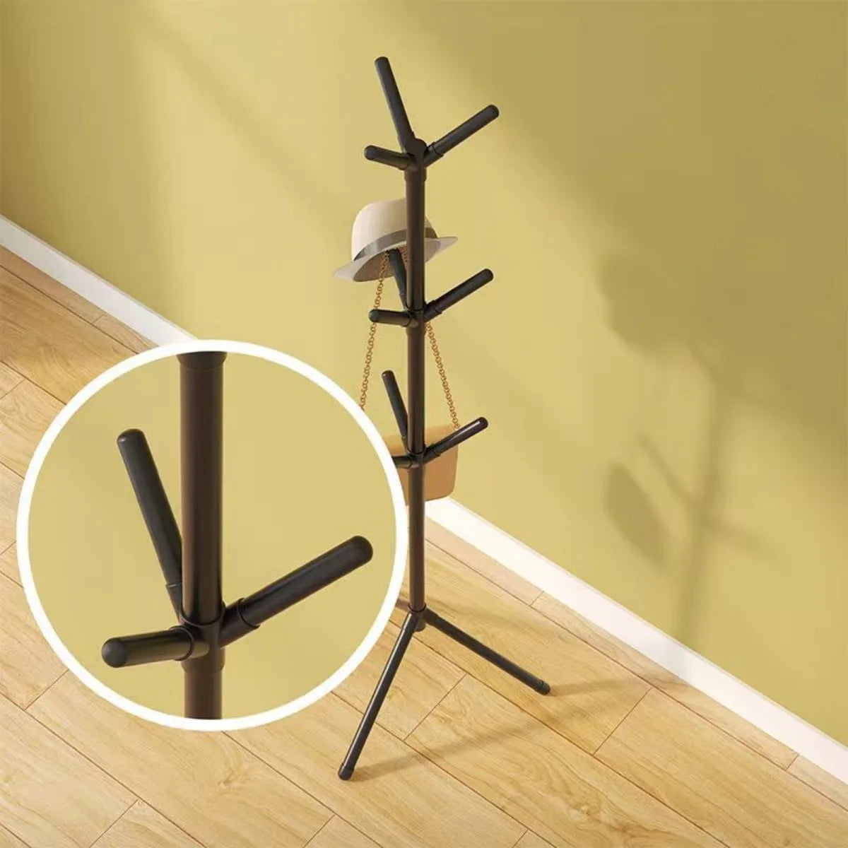 Clothes and Hats Rack Floor To Floor Bedroom Coat Hook Bedroom