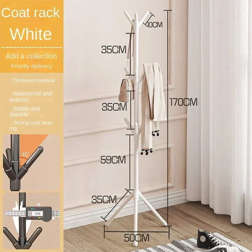 Clothes and Hats Rack Floor To Floor Bedroom Coat Hook Bedroom