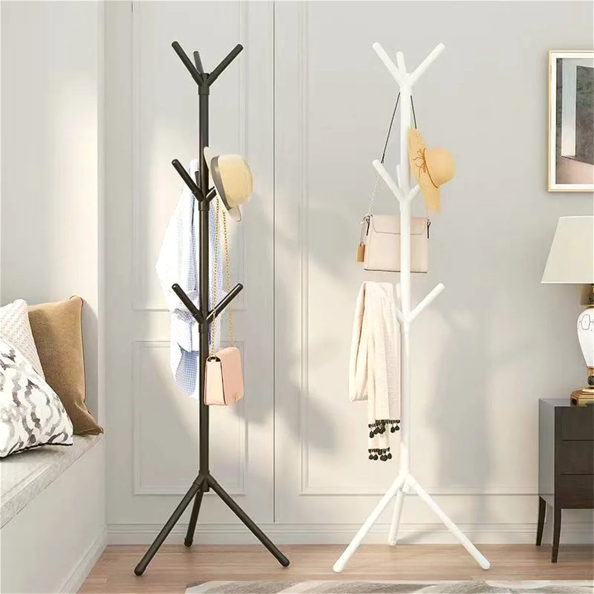 Clothes and Hats Rack Floor To Floor Bedroom Coat Hook Bedroom