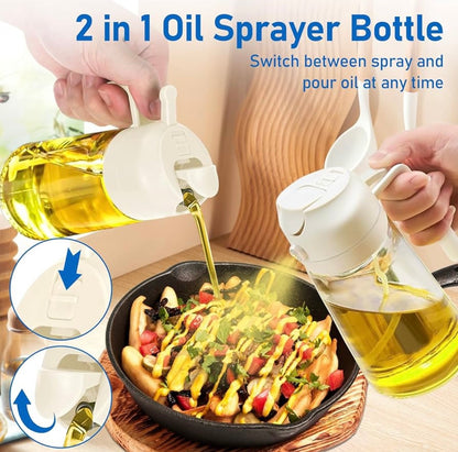 2-in-1-Ölsprühflaschenspender – 500 ml Küchenwerkzeug 