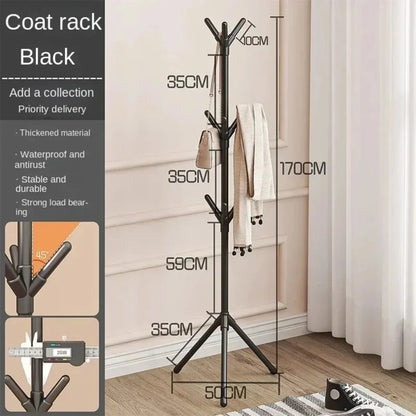 Clothes and Hats Rack Floor To Floor Bedroom Coat Hook Bedroom