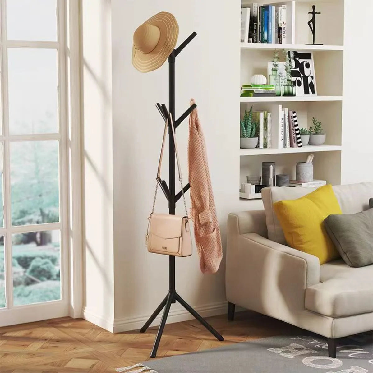 Clothes and Hats Rack Floor To Floor Bedroom Coat Hook Bedroom