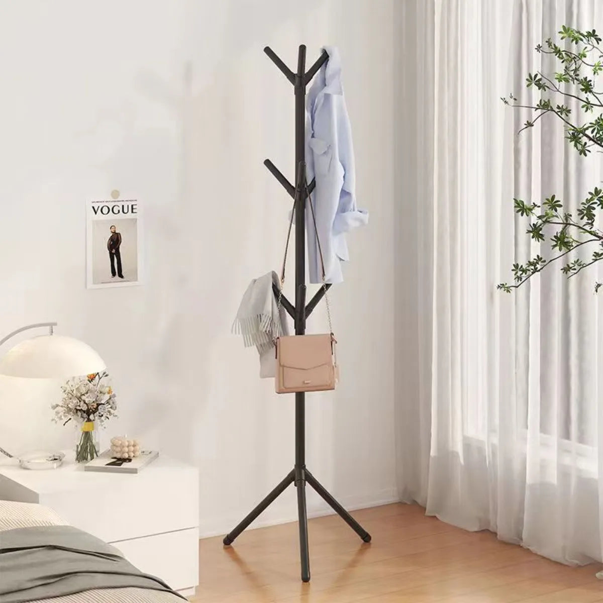 Clothes and Hats Rack Floor To Floor Bedroom Coat Hook Bedroom