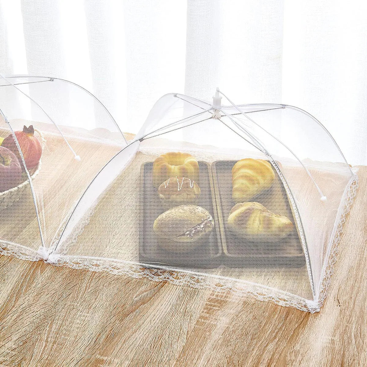 Food Cover Mesh Folding Washable Flies Tables Cover Insect Proof