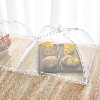 Food Cover Mesh Folding Washable Flies Tables Cover Insect Proof